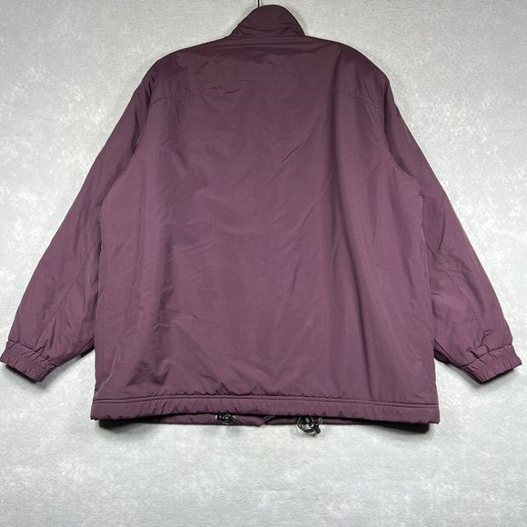 L.L. Bean Jacket Women's Size Large Purple Fleece Lined Full zip pockets - Picture 9 of 11